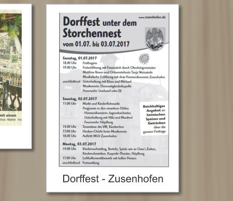 Dorffest - Zusenhofen