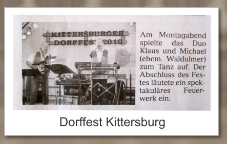 Dorffest Kittersburg