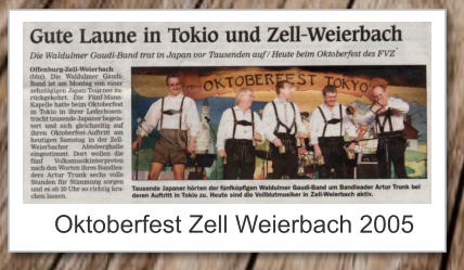 Oktoberfest Zell Weierbach 2005
