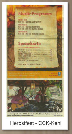 Herbstfest - CCK-Kehl