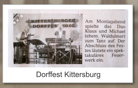 Dorffest Kittersburg
