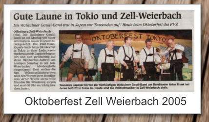 Oktoberfest Zell Weierbach 2005