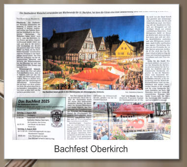 Bachfest Oberkirch